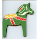 Green Dala Horse Magnet